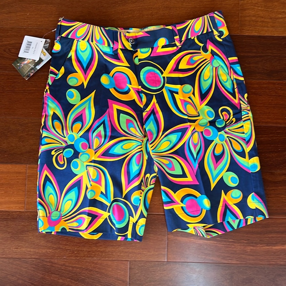 Loudmouth Golf Men's Shorts - Shagadelic Blue